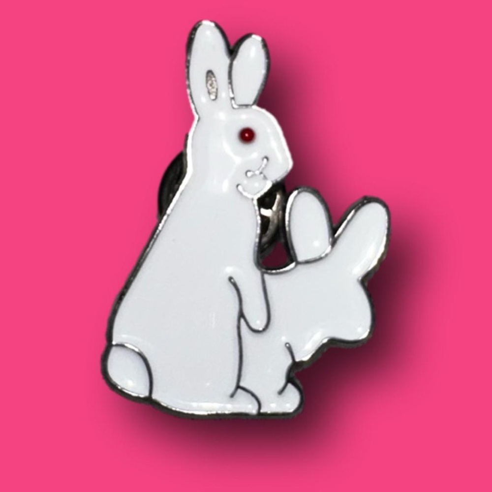 Brand new pair of bunnies enamel pin​​